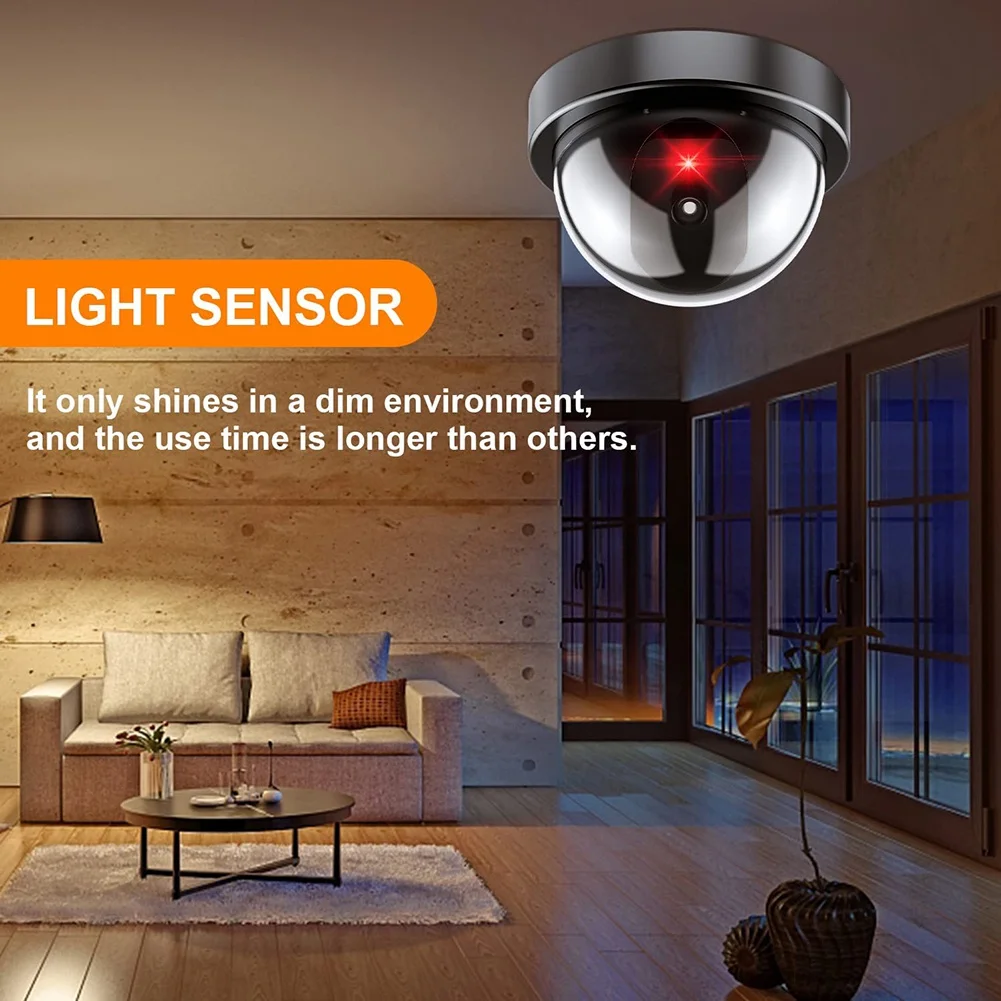 Picture 6: A601T- Dummy Security Camera,Fake Camera with Red LED Light,Realistic Wireless Surveillance System for Home Outdoor 4 Pack