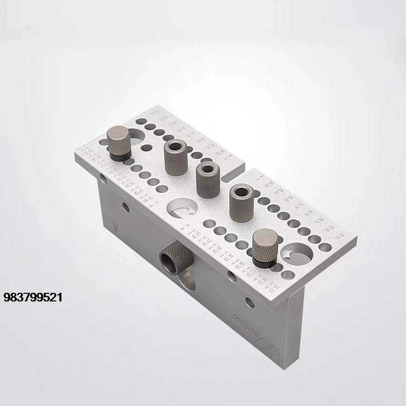 Good Price Dowelling Jig for Furniture Fast Connecting 3 In 1 Woodworking Drill Locator 2 In 1 Adjustable Drilling Guide