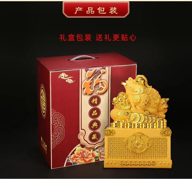 2025 HOME Store bring wealth and fortune Prosperous Auspicious GOOD LUCK gold fortune JIN CHAN talisman statue Good FENG SHUI