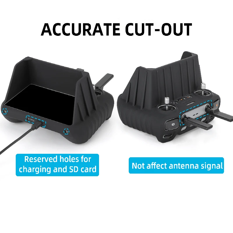 غطاء لجهاز التحكم عن بعد مقاوم للغبار للطائرات بدون طيار ، حافظة من السيليكون ، Dji Air 3 ، Mini 4pro ، RC-N2 ، RC 2 ، شاشة
