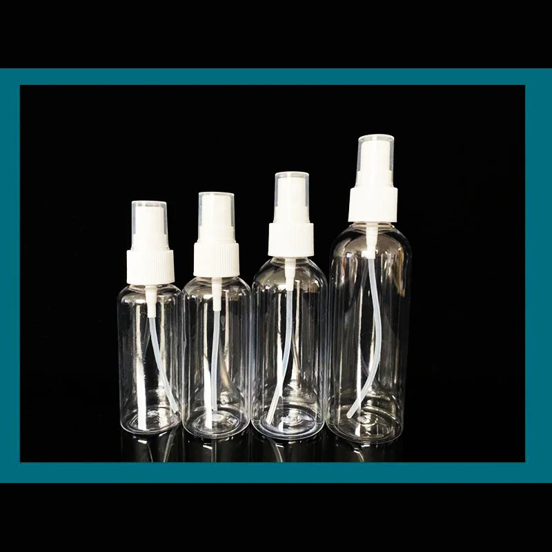 Empty Transparent Spray Bottle Refillable Bottles Plastic Perfume Atomizer Portable Travel Package Alcohol Cosmetics Sub Bottle