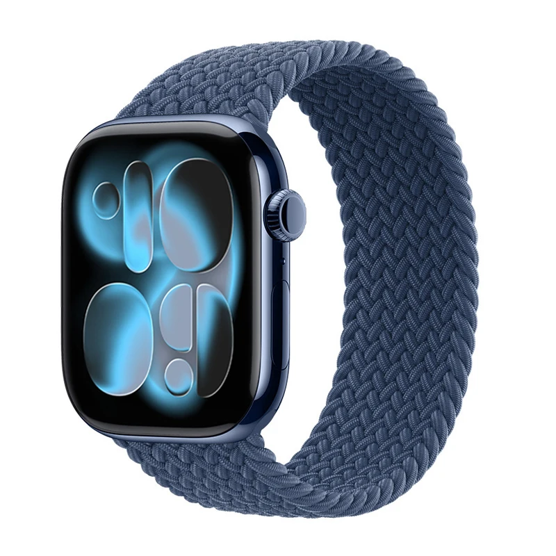 Geflochtene Solo-Loop für Apple Watch Band Serie 11 10 9 7 8 SE 6 Ultra 3 49 mm 46 mm 42 mm 44 mm 41 45 mm Armband Correa iWatch-Armbänder