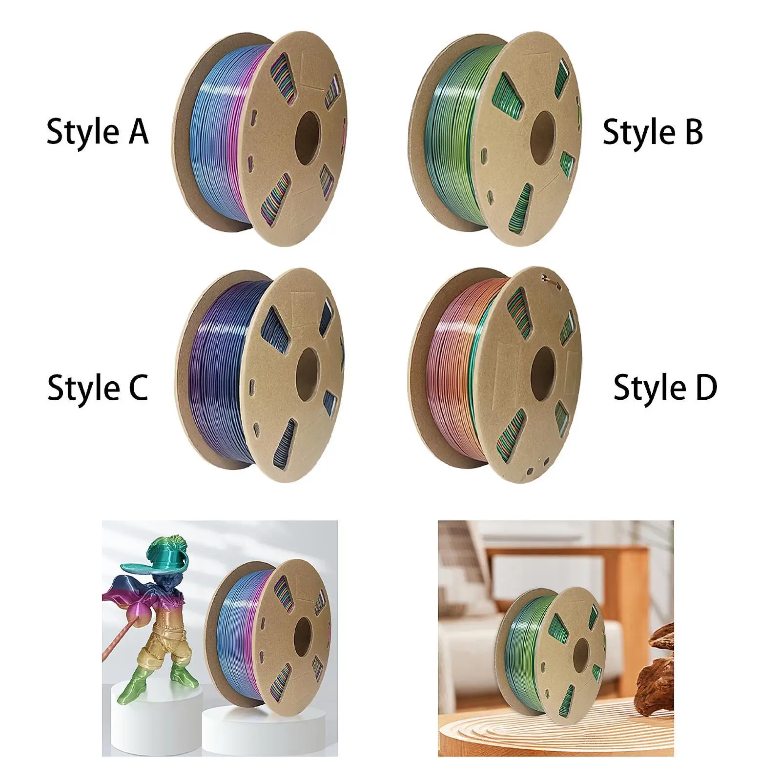 3D Printer Filament Good Shaping Multicolor Accessories High Speed Printing High Performance Professional 1.75 mm Pla Filament