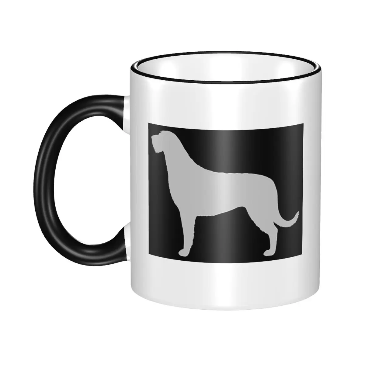 Irish Wolfhound Silhouette(s) Mug Funny Ceramic Coffee Cups Tea Mugs Milk Cup Drinkware Gift for Friends