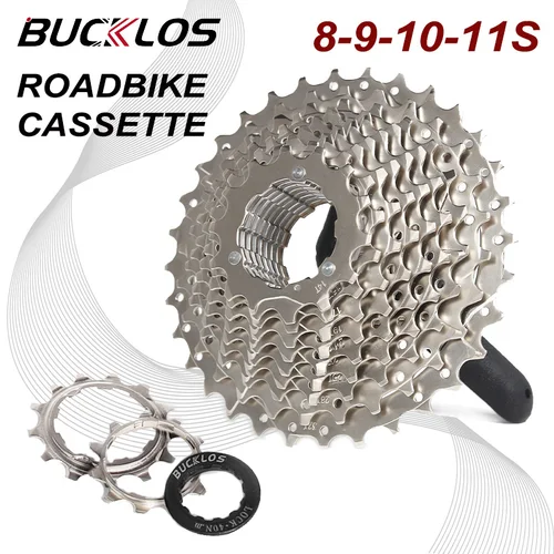 Imagen 1 del producto BUCKLOS-Cassette ultraligero para bicicleta de carretera, sistema HG para ciclismo, 8/9/10/11 velocidades, 8V, 9V, 10V, 11V