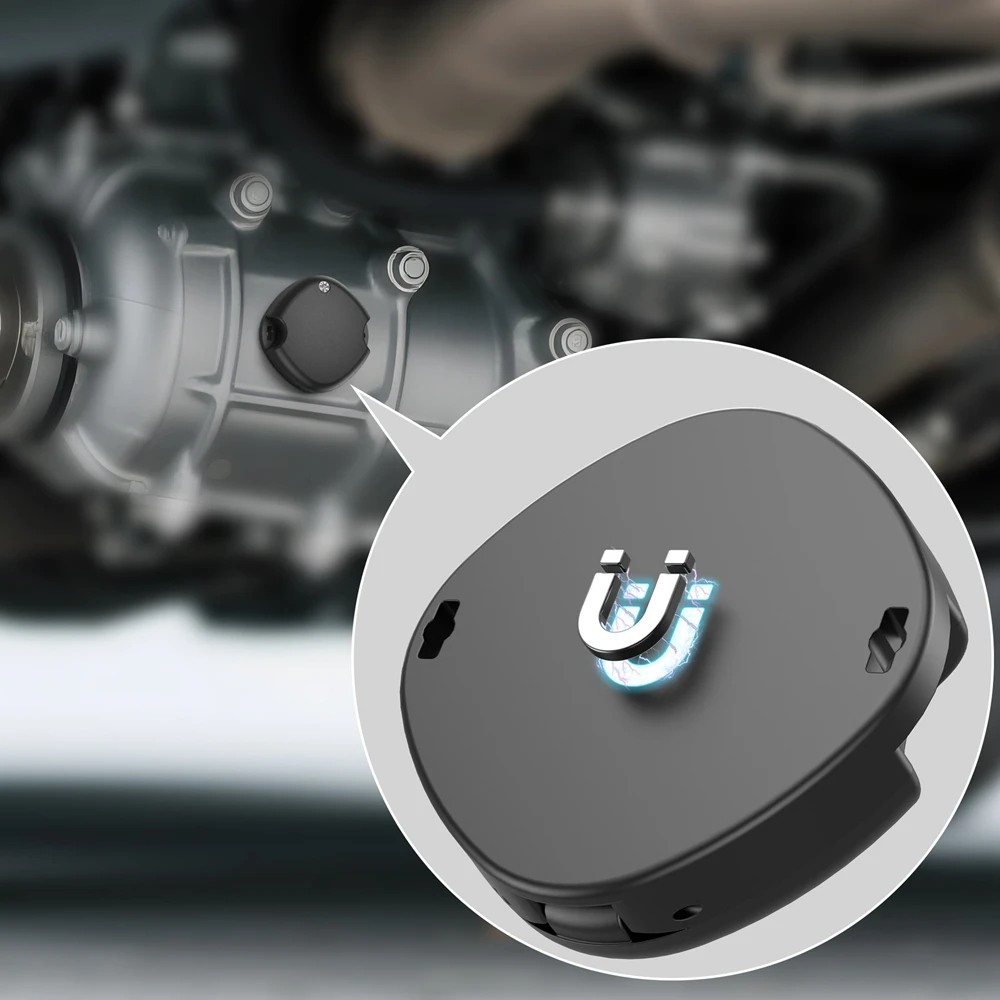 2/1pcs voor Airtag Magnetische Zelfklevende Case Verborgen Zwarte Beschermhoes met Kabelbinder Houder Binding Tape Tracker voor Auto Fiets