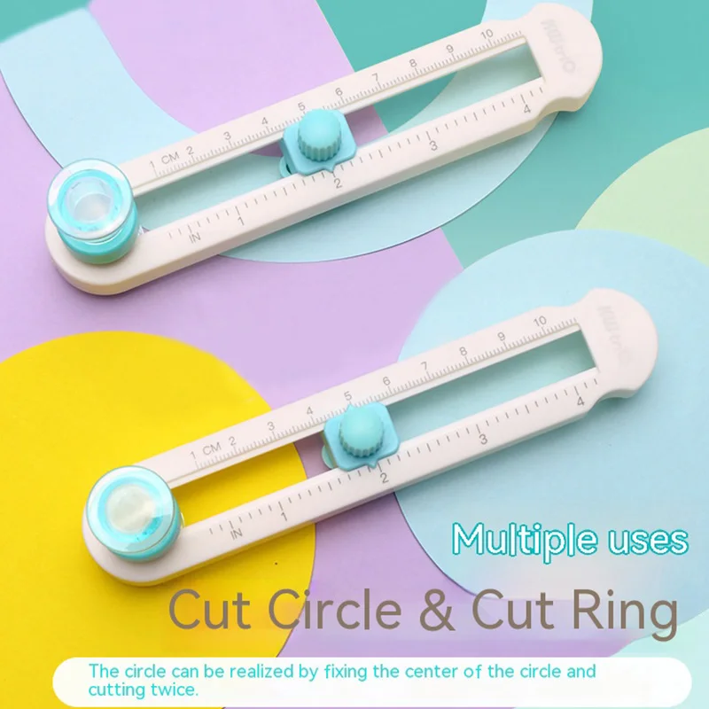 Verstelbare 360 Ronde Snijmes Diy Kompas Cirkel Snijder Handmatige Roterende Scrapbooking Snijders Papier Scrapbooking Kaarten Snijders