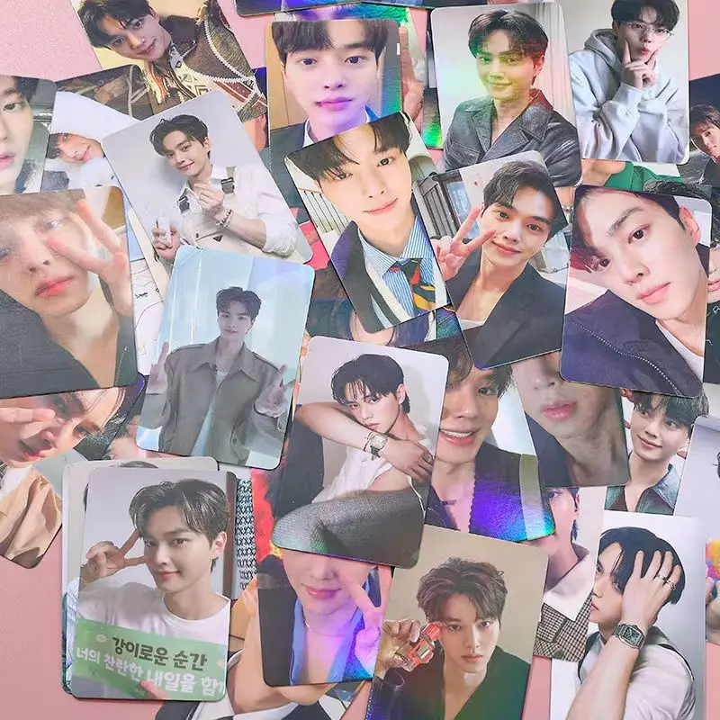 Imagem -05 - Kpop Canção Jiang Laser Álbum de Cartão Pequeno Cartão Lomo Meninas Coleção Presente Cartão Postal 50 Pcs por Conjunto