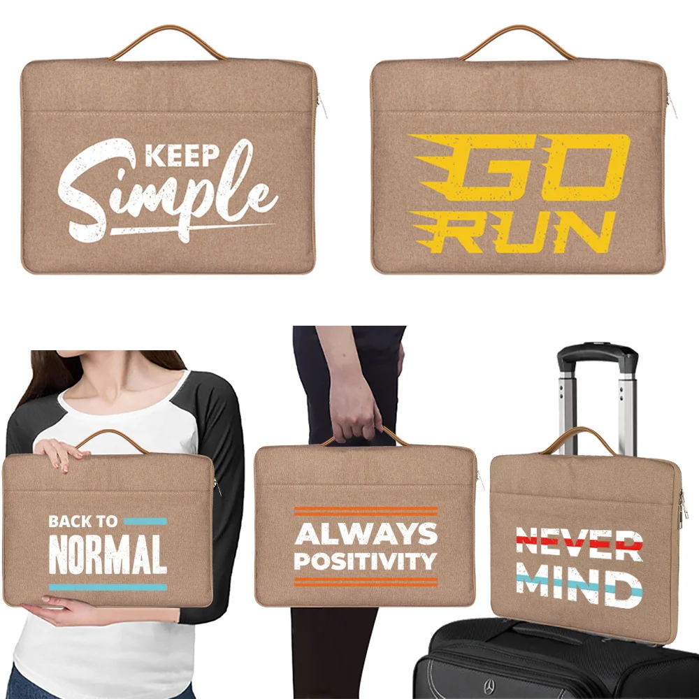 

Laptop Sleeve Case 11 12 13 14 15 Inch for DELL Phrase Pattern Print Notebook Bag Carrying Bags Macbook Air Pro Shockproof Case