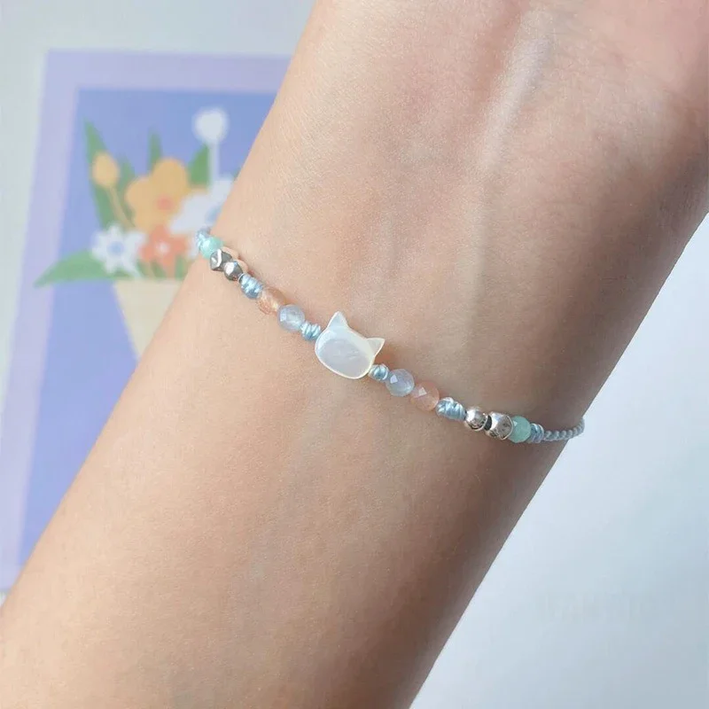 Handmade Couple Cute Cat Bracelet