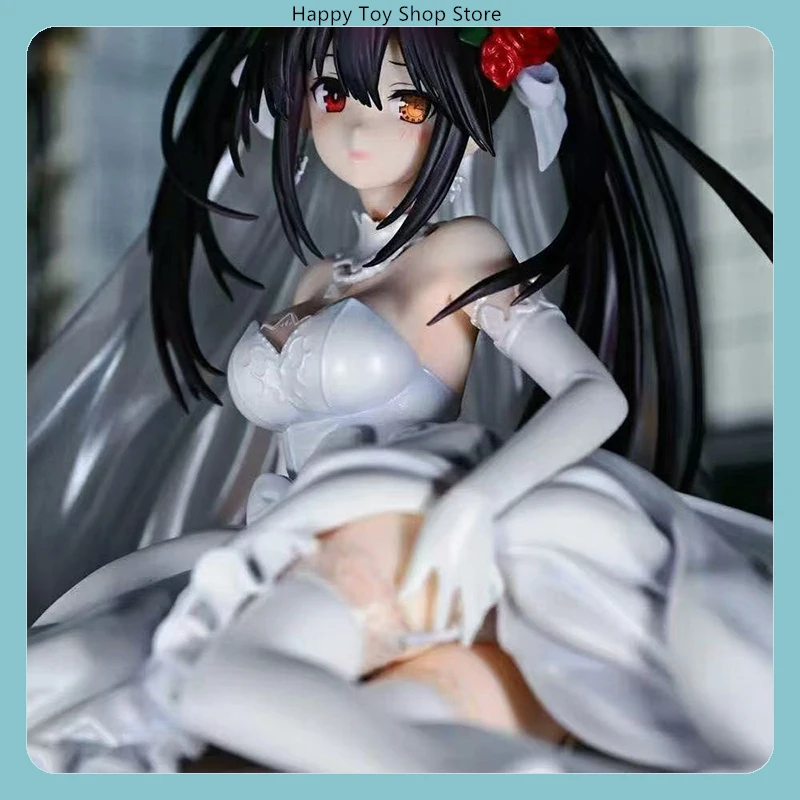 

DATE A LIVE Kurumi Tokisaki Wedding Dress Ver. Anime Figure Statue Desktop Decoration Gift​