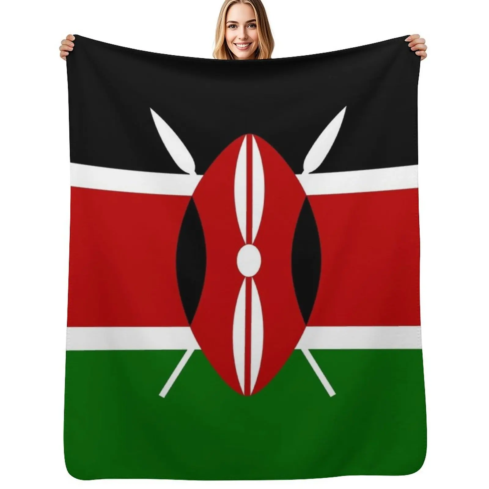Kenya Flag Throw Blanket Bed blankets and throws Quilt Soft Beds Designers Blankets Sofas Of Decoration Blankets
