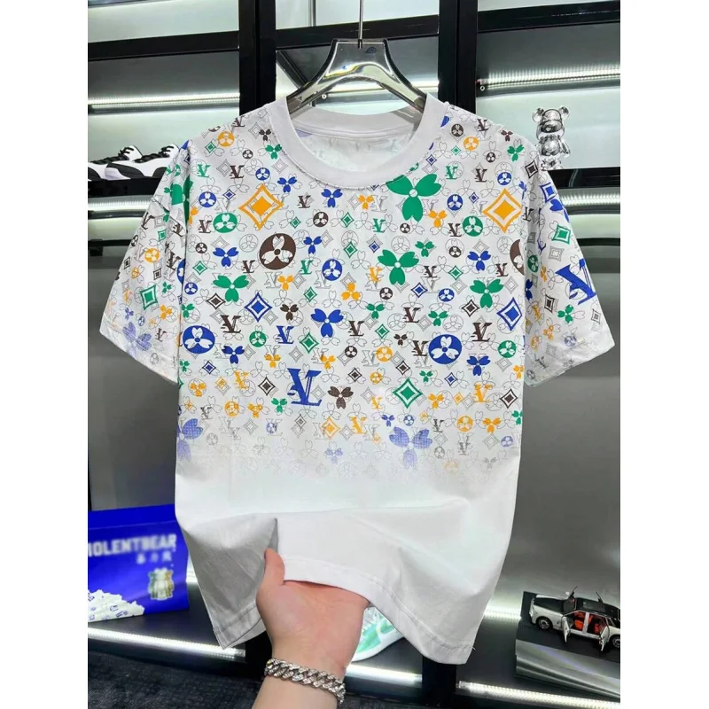 

Short Sleeve T-shirts Man Designer Clothes Men's Fashion Summer Top Y2k Graphic Tee Luxury Brand T-shirt Streetwear Clothing