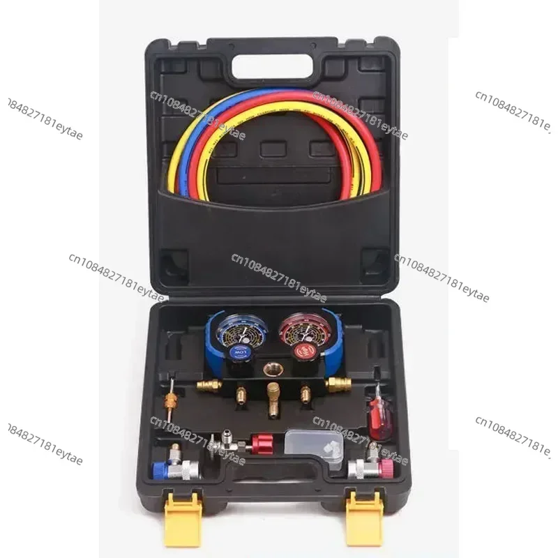 

r134a refrigerant automobile air conditioning fluoride meter pressure gauge double gauge valve air conditioning tool set
