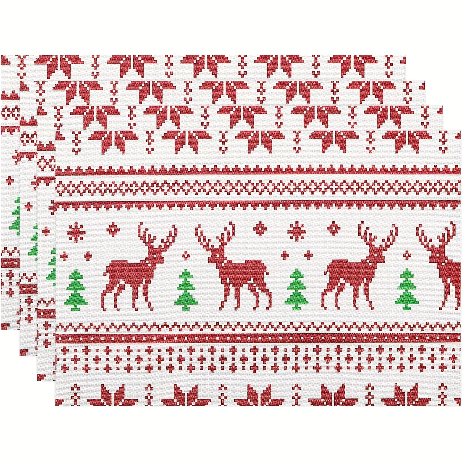Nativity Scene Placemats Heat Resistant Table Decor Serve Kitchen Meals Dining Room Xmas Gatherings Family Holiday Dinners