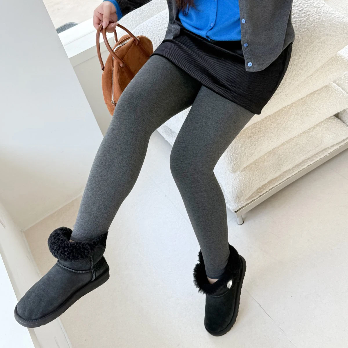 Leggings de talla grande a la moda para mujer, forro polar cálido y sin costuras de primera calidad, se puede usar en el exterior, Otoño e Invierno 9440