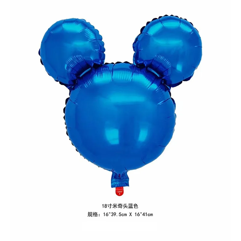 Mini ballons Minnie Head Foil, décoration de fête d'anniversaire pour garçon et fille, baby shower, ballon de dessin animé, fournitures pour enfants, 10 pièces par lot