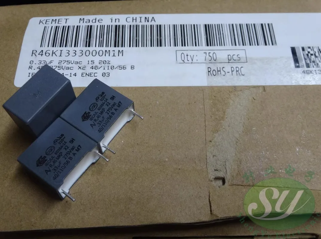 10PCS AV 0.33uf/275VAC 330nf u33 334 New 15mm Film capacitor R46KI333000M1M