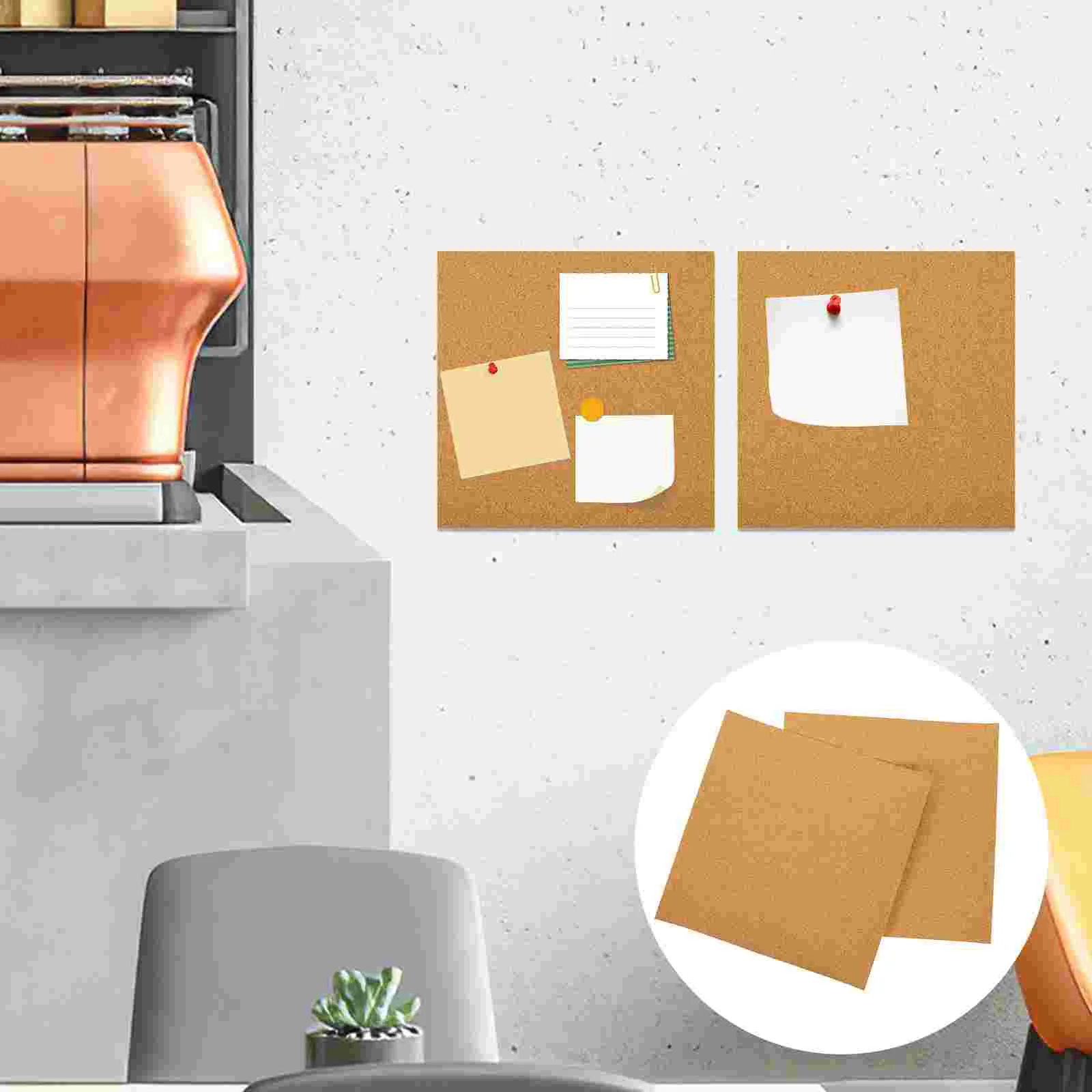 5 Pcs Corkboard Bulletin Reminder Message Creative Table Decor Wood Announcement Office
