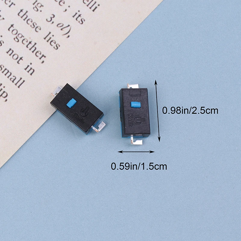 Microinterruptor de ratón mecánico, 2 piezas, SMD Blue dot, Mini interruptor para cualquier lugar/MX/Logitech M905 G903 G900 G603 G502 GPW