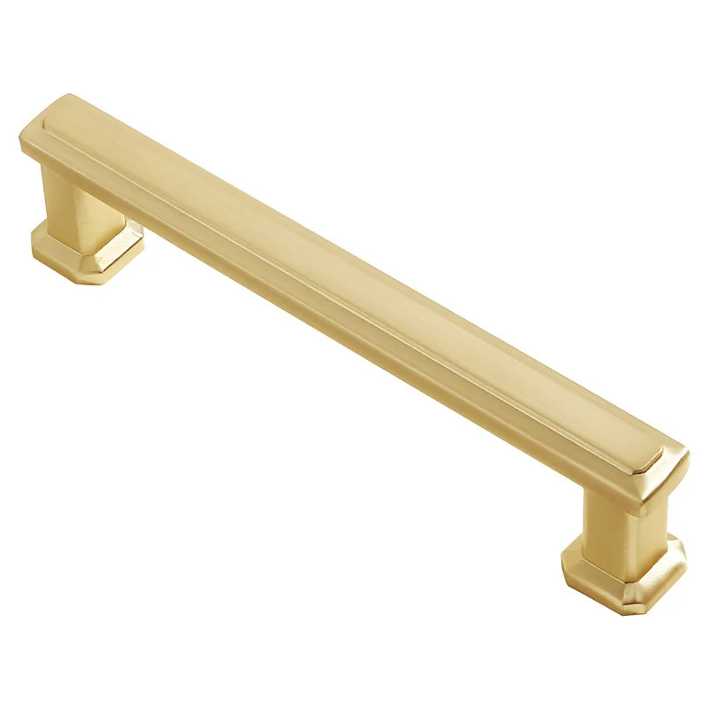 มือจับตู้สีดำสุดหรู สไตล์อเมริกันสมัยใหม่ มือจับลิ้นชัก ลูกบิดตู้เสื้อผ้า อุปกรณ์ฮาร์ดแวร์เฟอร์นิเจอร์