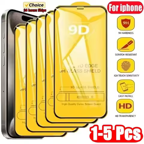 1-5Pcs 9D Screen Protector For Samsung S25 Ultra S24 Plus S23 S22 S21 S20 FE S10e Lite M52 M51 M32 M31S M30s M21 Tempered Glass