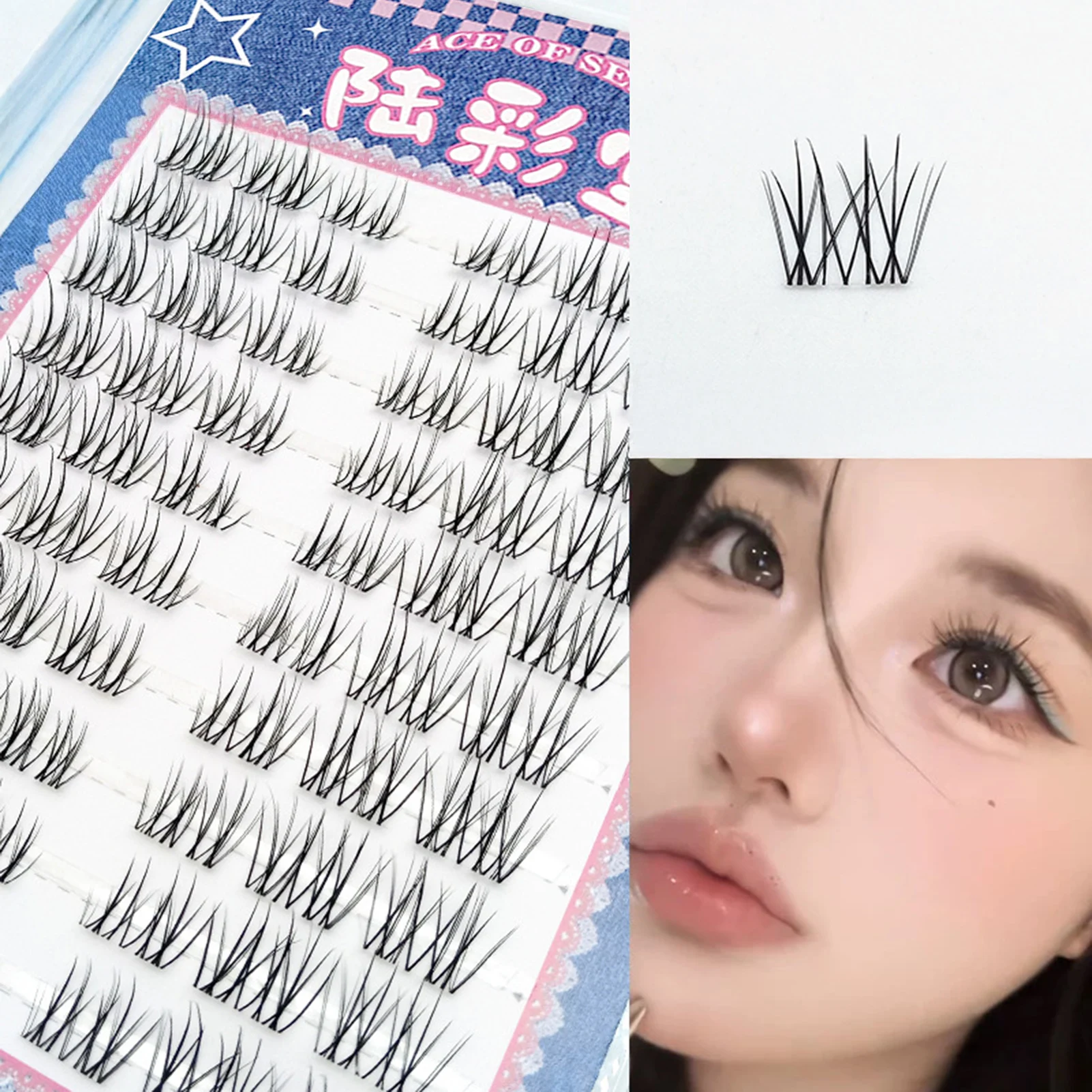 DIY Lash extensions Natuurlijke Zachte Valse Wimpers Koreaanse stijl individuele cluster wimpers Pluizige dagelijkse wimper Make-up accessoires