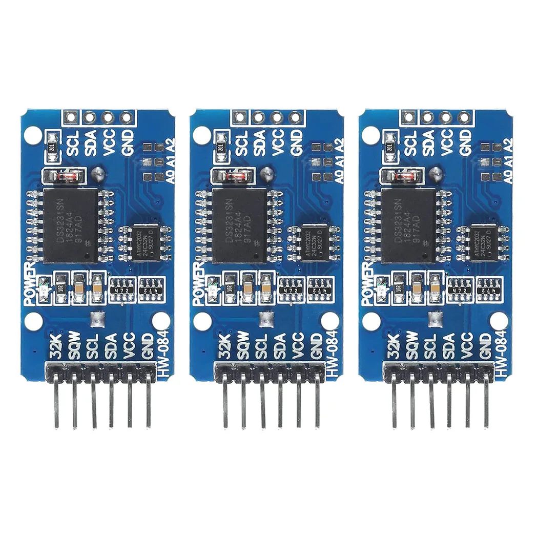 Ds3231 módulo de relógio em tempo real sensor rtc alta precisão at24c32 iic/ds3231m memória em tempo real 3.3v/5v para raspberry pi