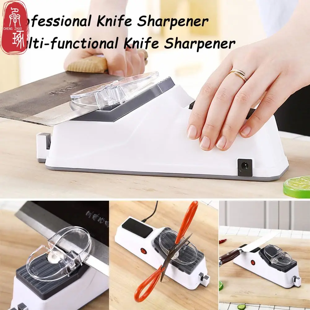 

Professional Electric Sharpener Kitchen Knife Sharpening Stone Grinder Adjustable Knife Scissor Sharpener Kitchen Knife Tool