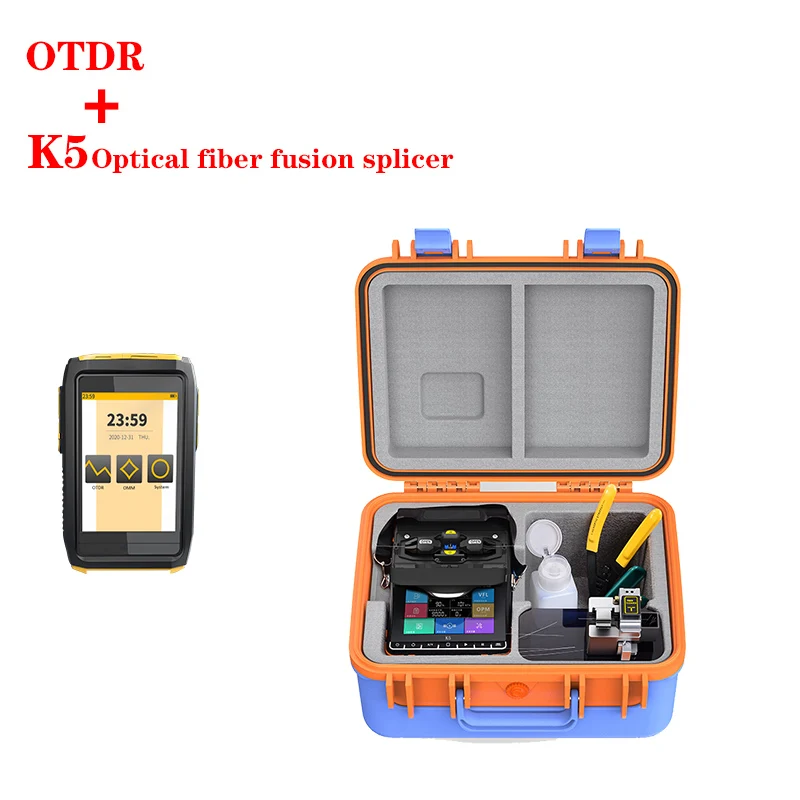 

6 Motor Core Aligned K5 Fiber Fusion Splicer with OPM and VFL Available in Spanish, French, Portuguese, Russian, English OTDR