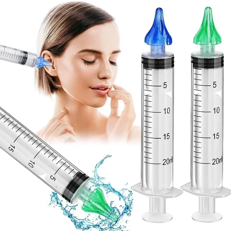 12/20ML Ear Care Tool Household Cleaner Irrigation Kit Ear Wax Removal Tool Water Washing Syringe Comfortable Unique Health Care