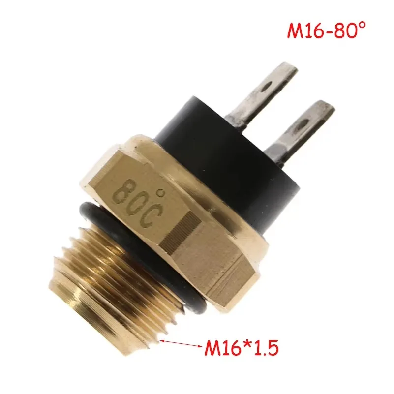 M16 65/75/80/85/90-95 ° Motorcycle Electric Radiator Coolant Fan Water Temperature Thermostat Switch Temp Sensor
