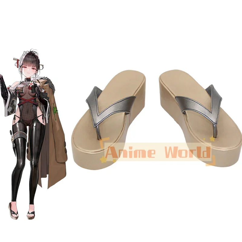 

Богиня Победы: Nikke Sakura Обувь для косплея Хэллоуин Карнавальные сапоги на заказ