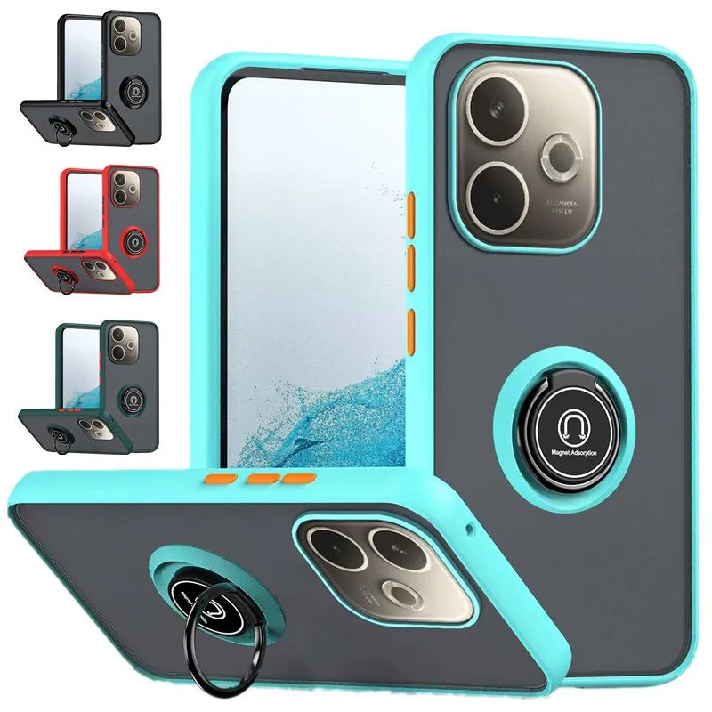 Armor Matte Case For OPPO A5 Pro 5G Protective Cover Ring Magnetic Stand Holder Shockproof Back Shell Coque Fundas