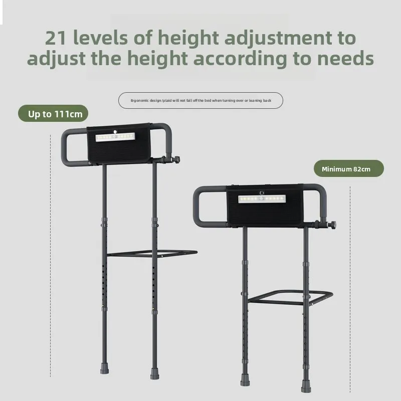 الكربون الصلب الطابق السرير القضبان مساعدة مقبض لكبار السن النساء الحوامل المنزل التنقل المعونة السرير دعم أدوات المساعدة الارتفاع #3