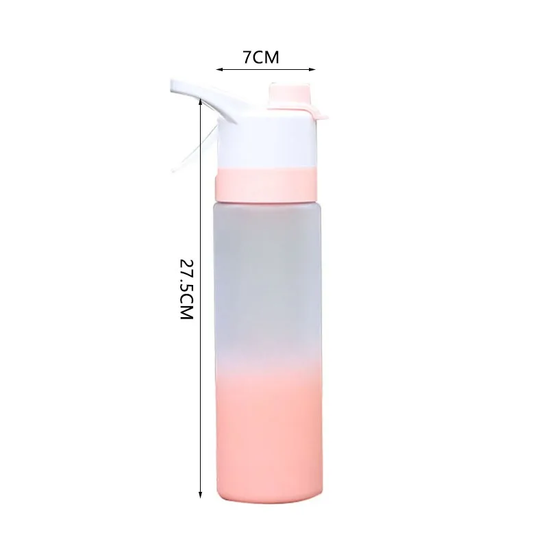 Ideas 700ml Large Capacity Spray  Portable Outdoor Sport Fashion Cute Drinking  Bottles BPA Free