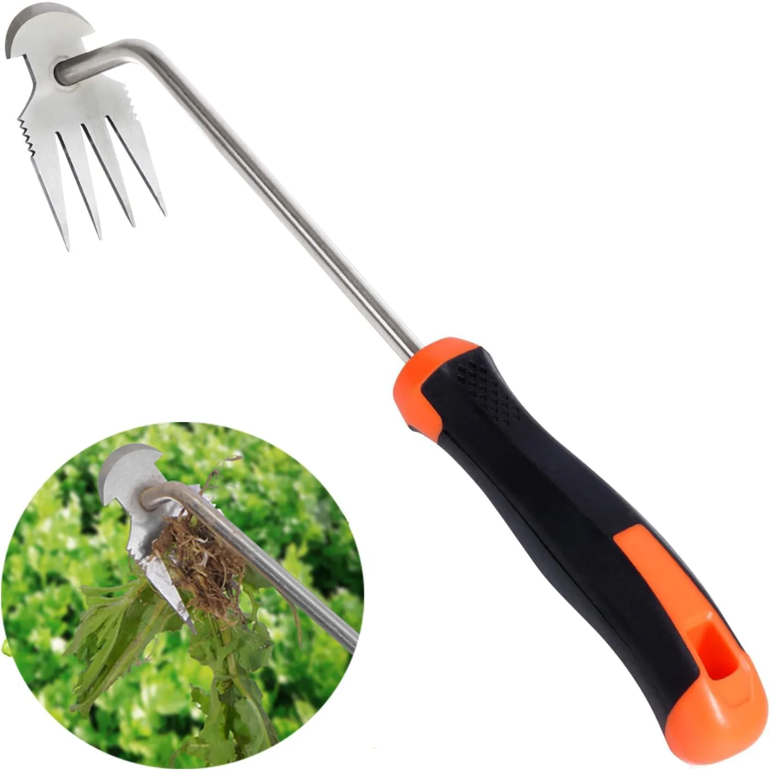 

Weed Puller Tool, Weeding Artifact Uprooting Weeding Tool,4 Teethes Dual Purpose Manual Weeders,uprooting weeding tool,for , Far