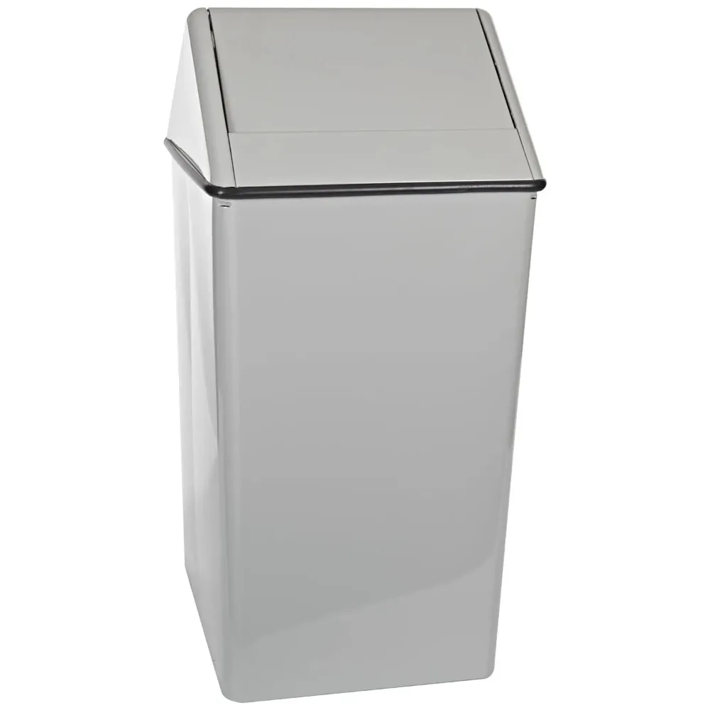 

Корзина для мусора Industries 1511HTSL из нержавеющей стали, 36 галлонов и поворотная верхняя розетка, квадратная, ширина 19 футов x глубина 19 футов x 39 футов