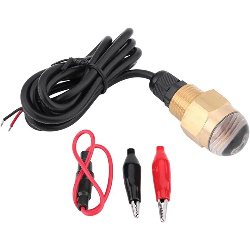 

ABRU-Marine LED Underwater Lighting 12V Brass Glass Drain Plug 1/2 Inch NPT Yacht Accessory,Ambient Decorative Lighting