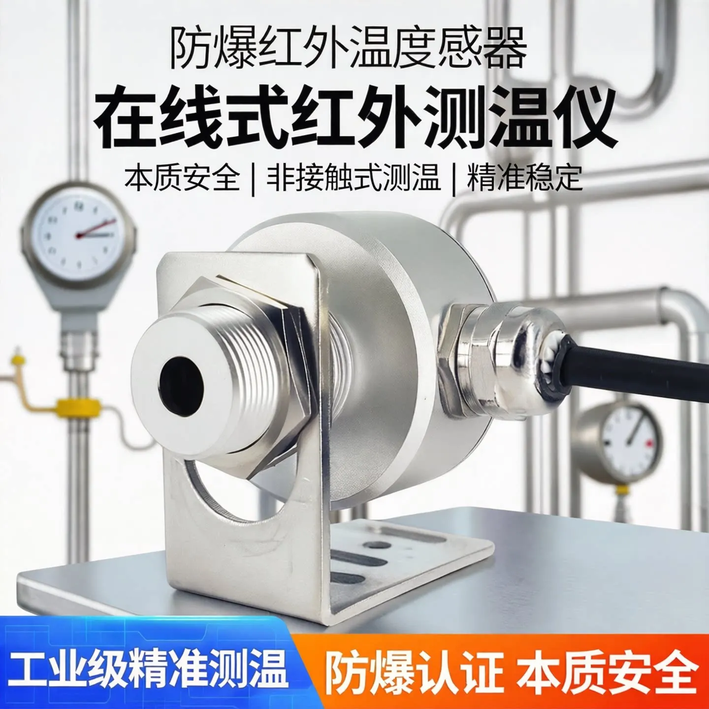 Explosion‑Proof Infrared Temperature Sensor, Intrinsically‑Safe Non‑Contact Online Infrared Thermometer