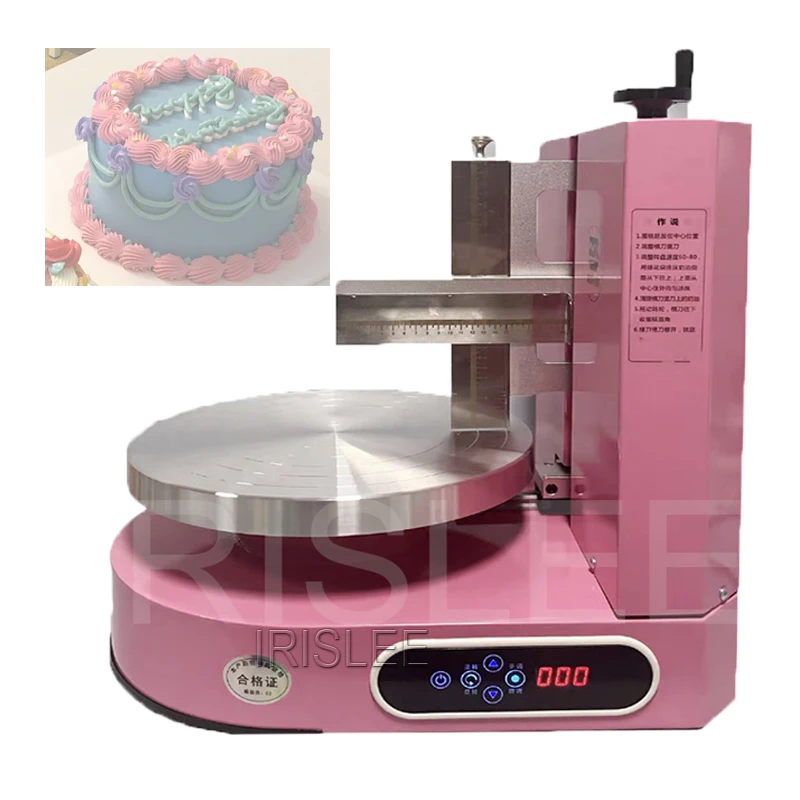 

Birthday IRISLEE Cake Cream Coating Filling Machine 4-12Inch Cakes Cream Butter Spreading Daubing Icing Maker