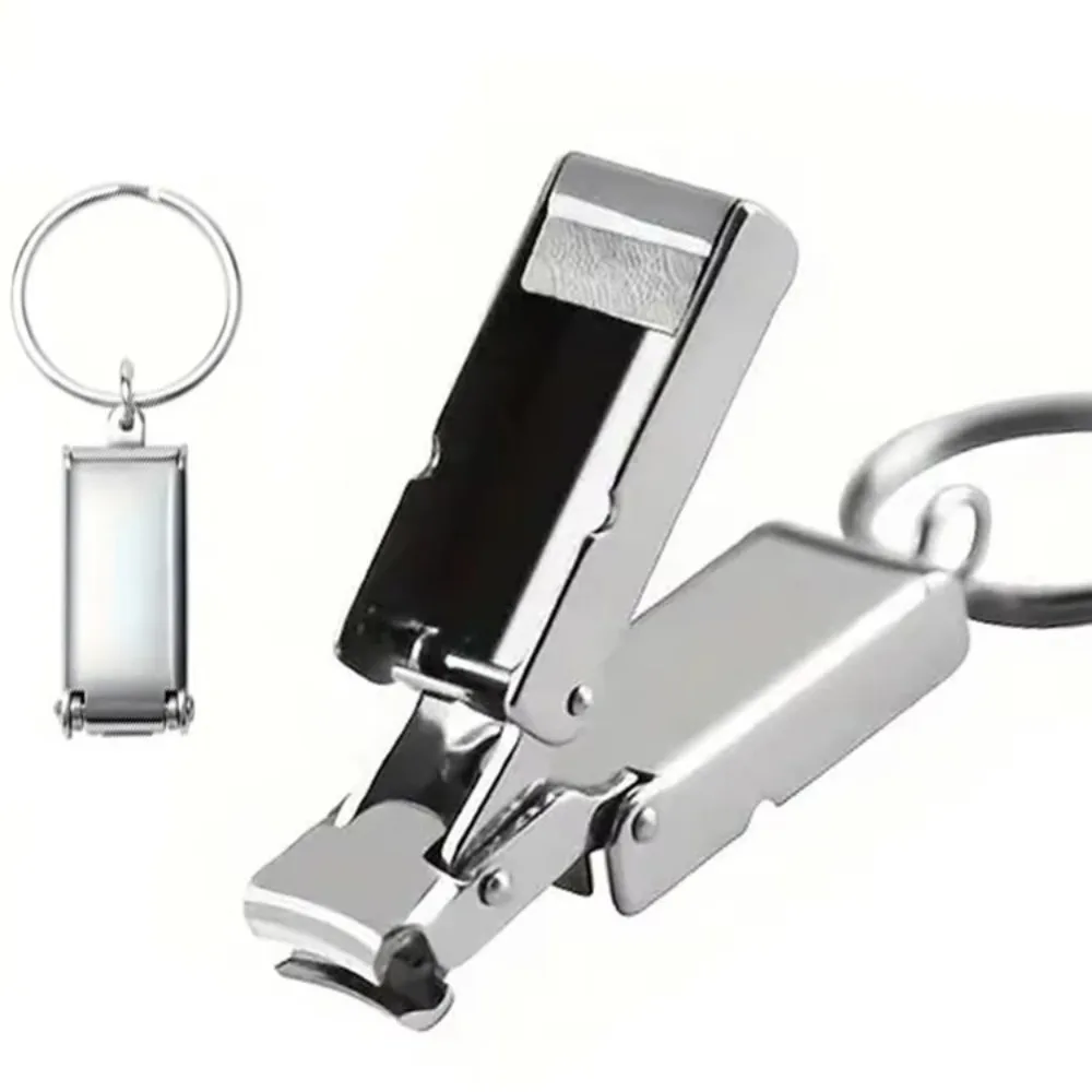 Creative Stainless Steel Mini Nail Clippers Portable Exquisite Folding Nail Clippers Key Accessories Manicure Tools