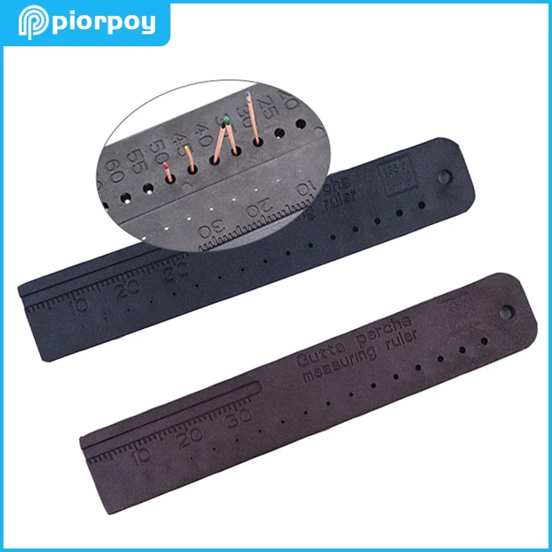 PIORPOY 1 Pc Dental Endo Measuring Ruler Gutta Percha Points Span Measure Scale Endodontic Dentistry Instruments Dentists Tools