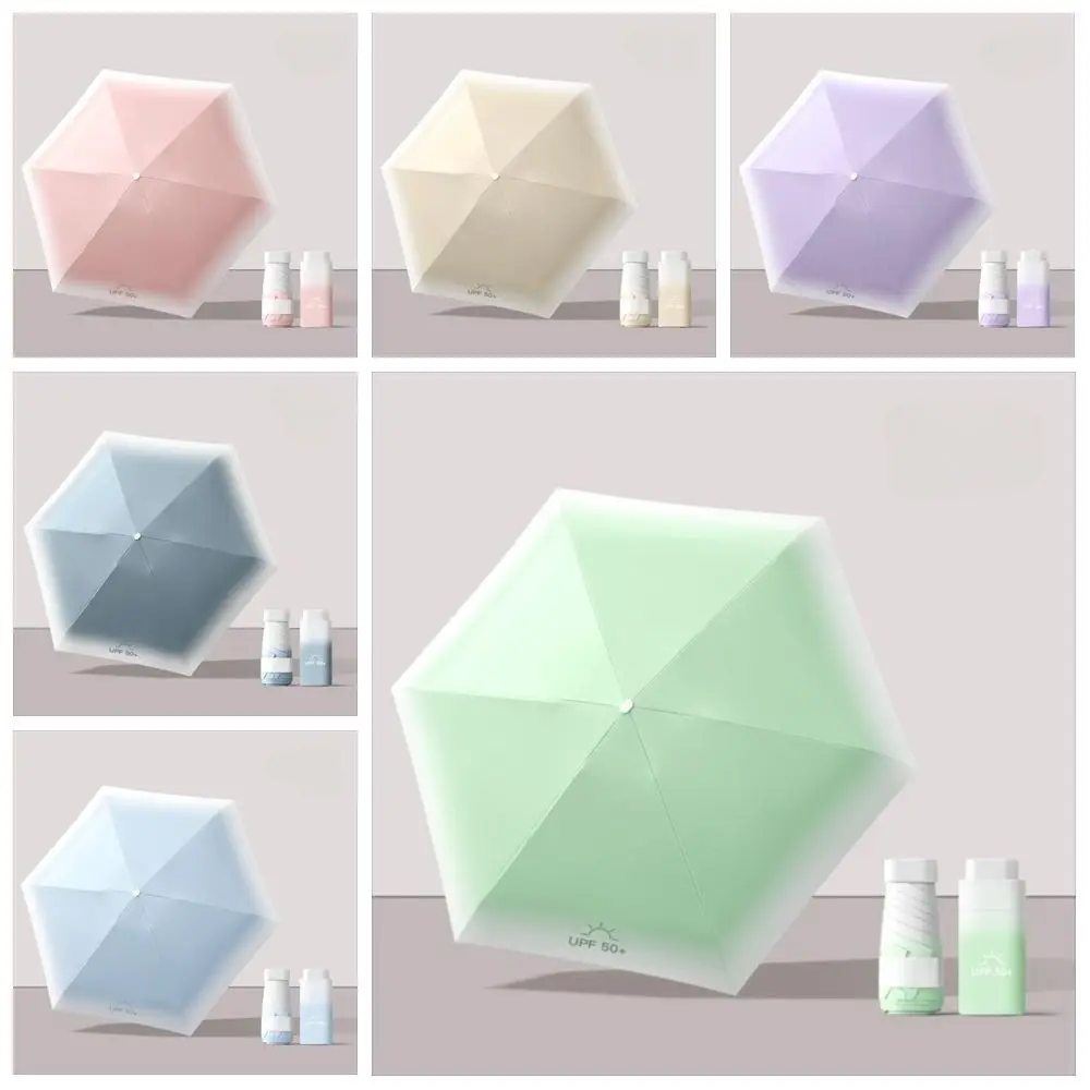 

UV Protection Mini Sun Umbrella Sun Shad Capsule Umbrella Small Pocket Rain Umbrella Sunproof Parasol Vinyl Folding Umbrella