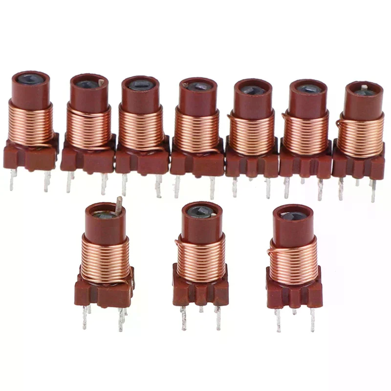 10Pcs High Quality 12T 0.6uh-1.7uh Adjustable High-Frequency Ferrite Core Inductor