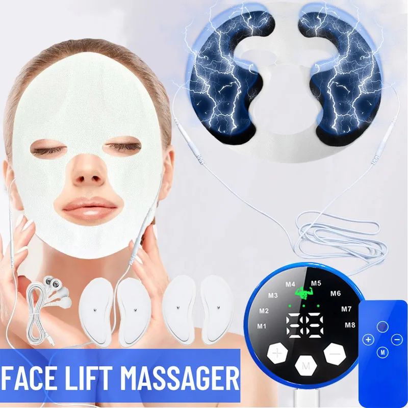 EMS Skin Tightening Anti-Wrinkle Face Beauty Device Anti Dark Circle Facial Eye Massager Slimming Chin V-shaped Face Skin Care