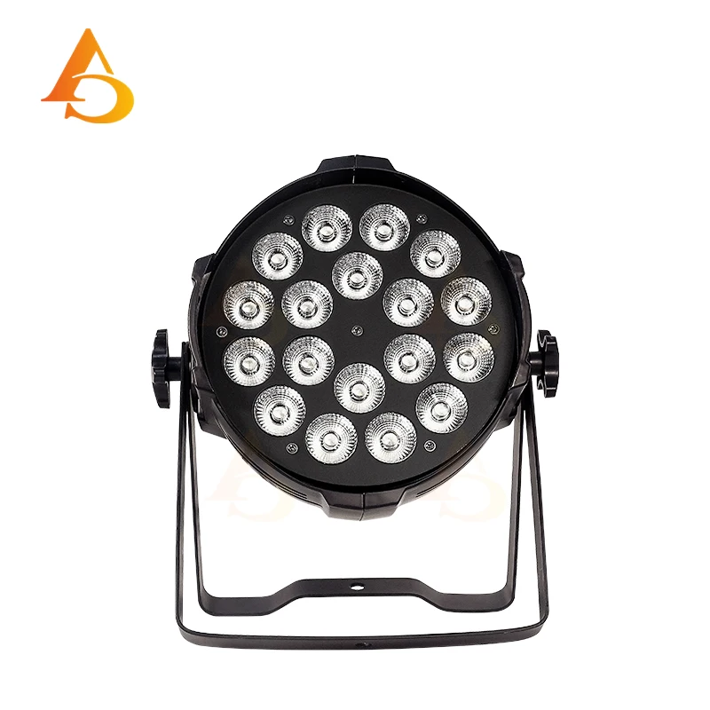 DMX 18x18w RGBWA UV 6in1 LED Par Light DMX 6-Color Par Light RGBWA UV Stage DJ Lighting Equipment