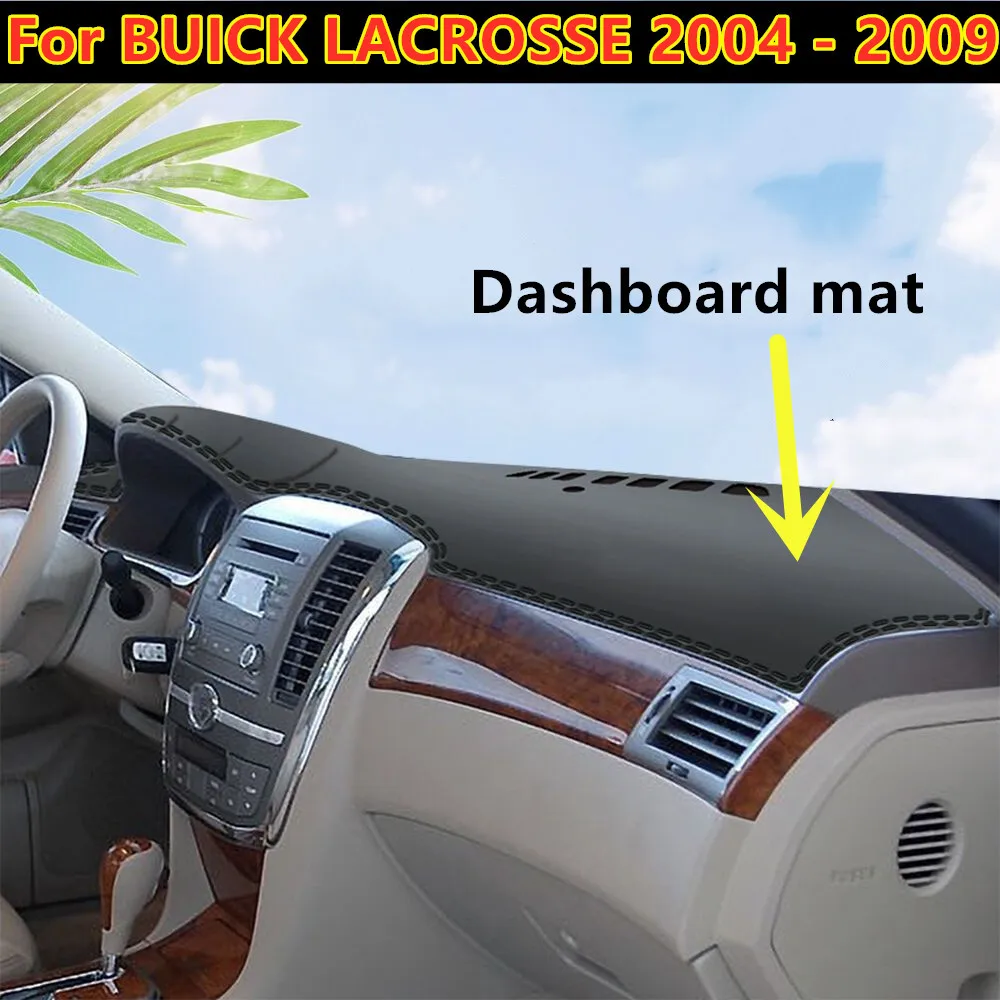 

New Leather Car Dashboard Cover Dash Protector Mat For 2004-2009 BUICK LACROSSE