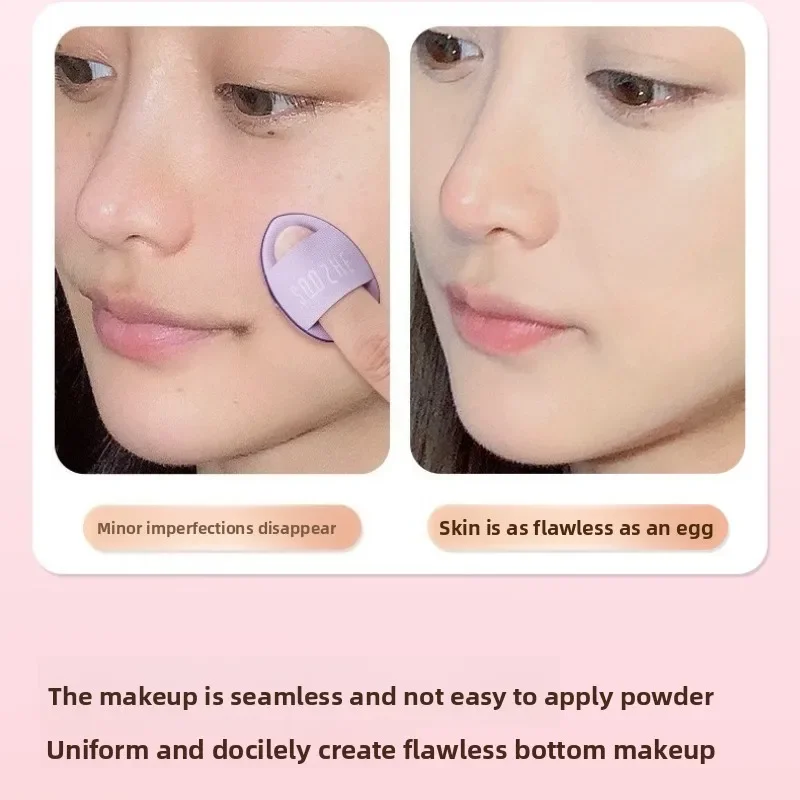 Mini fond de teint bouffant pour les doigts, petit coussin d'air, éponge en poudre, correcteur pour le visage, BB crème, applicateur cosmétique, outils de maquillage, 6 pièces/boîte