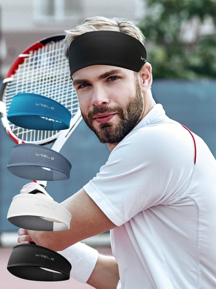 AliExpress WRELS Running Headband Breathable Sweat Absorb Band Elastic Lightweight Cycling Hair Bands Quick Dry Fitness Yoga Hair Band